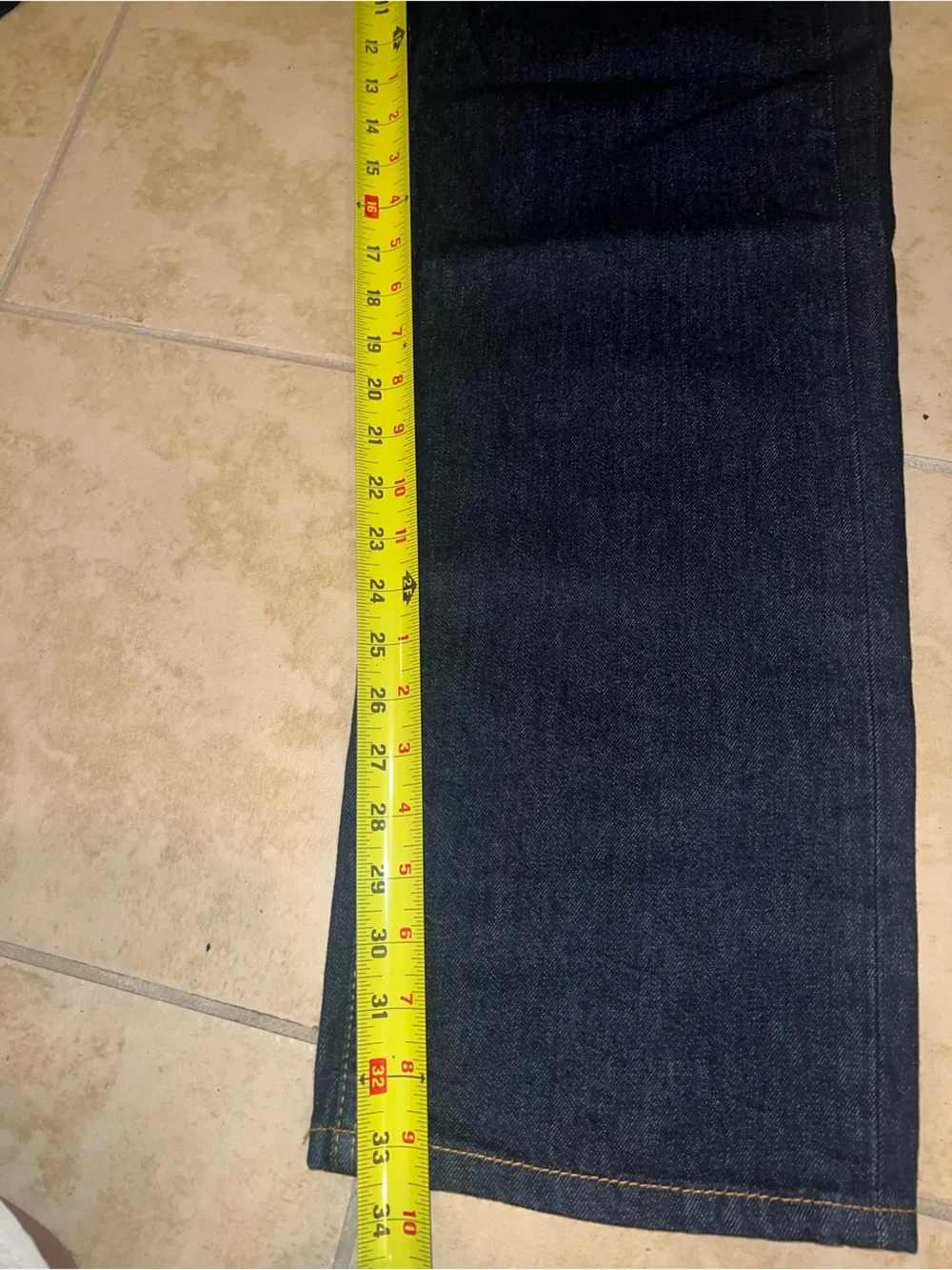Levi's 505 Dark Blue Straight-Leg Men's Jeans 38x32
